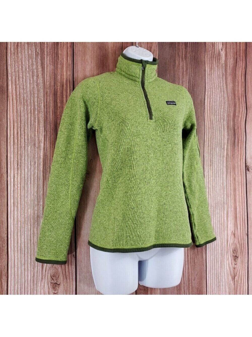 Patagonia Womens Size XS Better Sweater 1/4 Zip Pullover Green 25616 - Picture 4 of 14